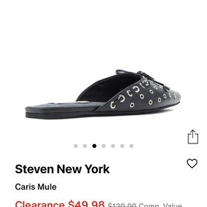Steven New York Black Caris Mule